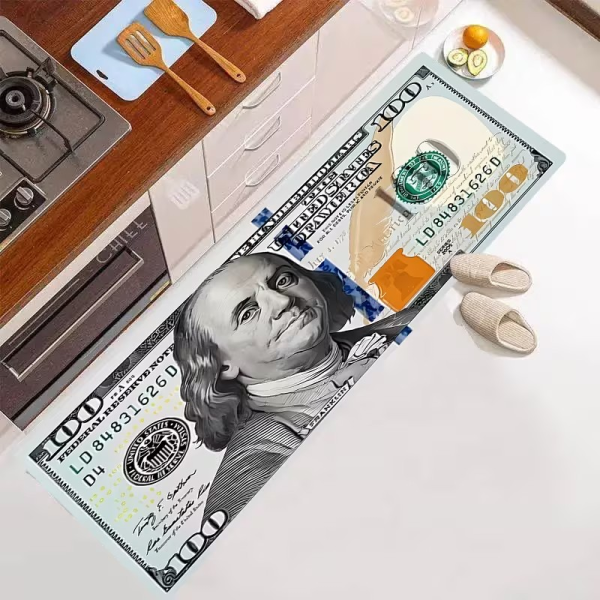 Alfombradolar-2 Alfombra antideslizante con estampado de Dólar