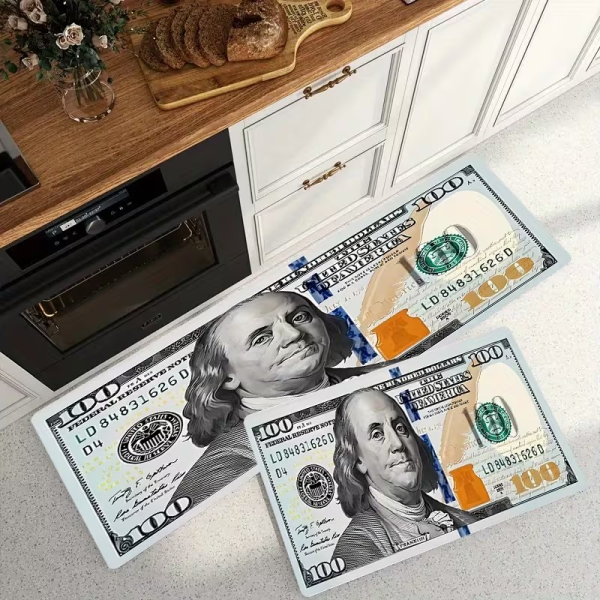 Alfombradolar-3 Alfombra antideslizante con estampado de Dólar