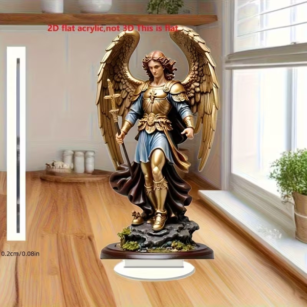ArcángelMiguel-1 Estatua de Arcángel Miguel en Acrílico