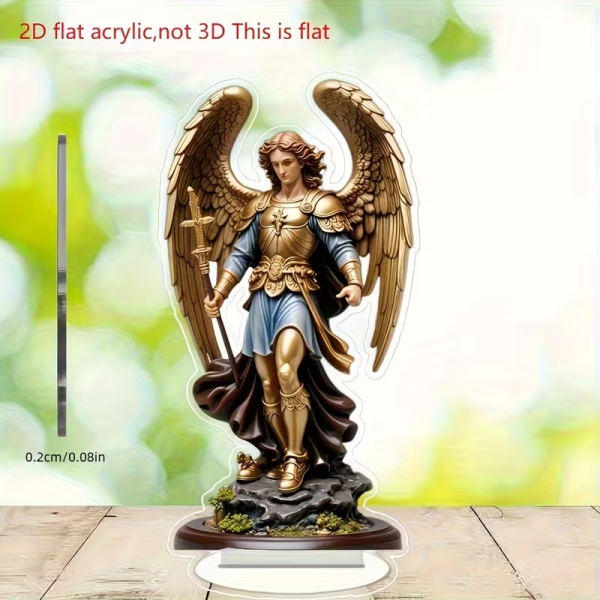 ArcángelMiguel-2 Estatua de Arcángel Miguel en Acrílico