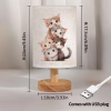 Lamparagato-4 Lámpara de ambiente estampado de gatitos