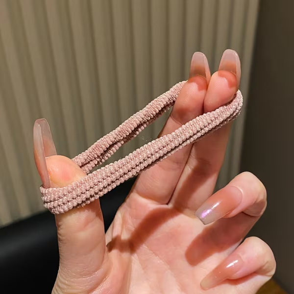 Ligacotero-3 Ligas coleteros elásticas para niñas, mujeres y adolescentes