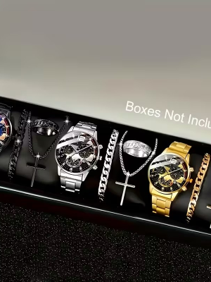 Relojacero-1 Reloj de Cuarzo con Correa + Accesorios