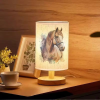 lamparacaballo-1 Lámpara de Mesita con Pintura de Caballo